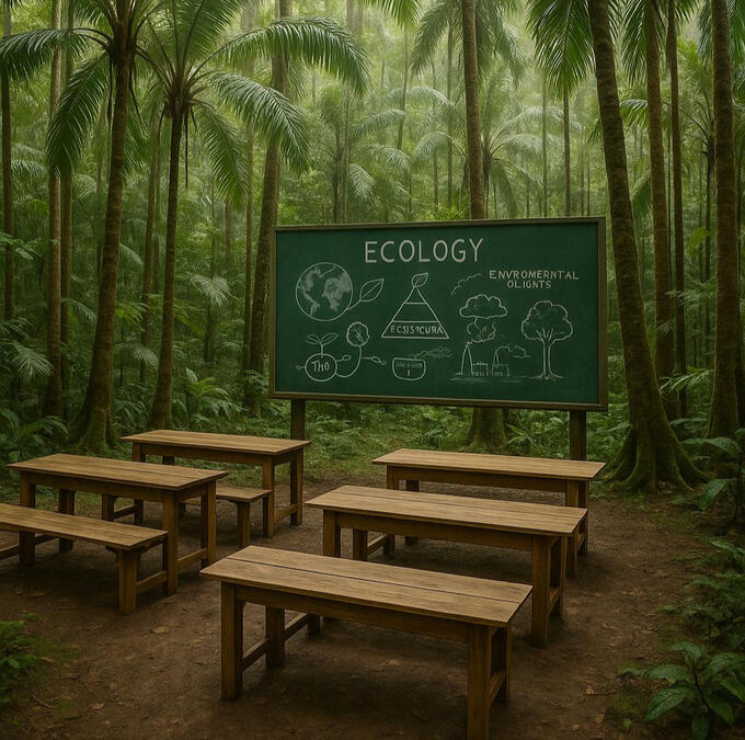 This in area in the rainforest where ecological, sociological studies can take place.